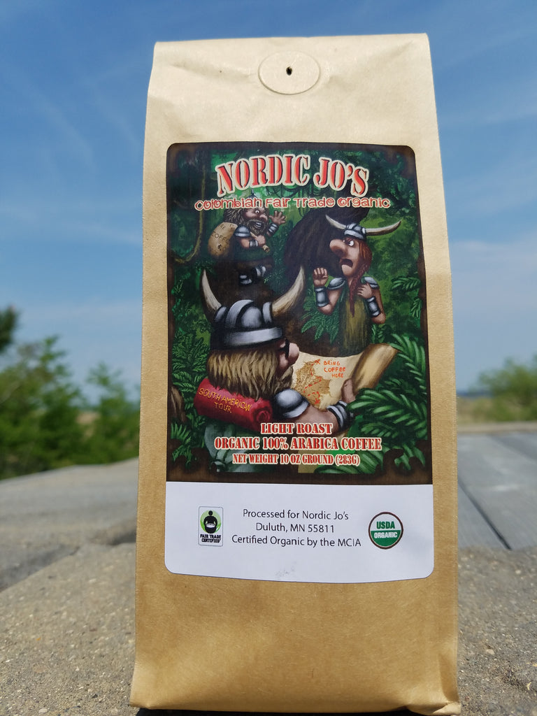Colombian Fair Trade Organic Light Roast 10oz Ground